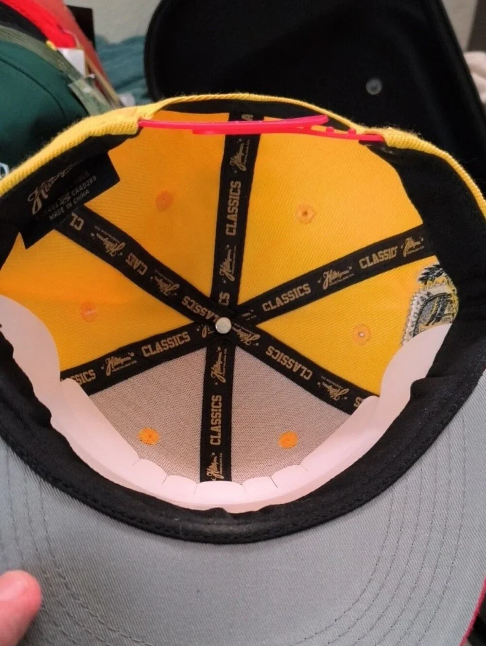 Yellow N Red Youth Snapback Embroidered 'P' Negro League Pittsburgh Crawfords NL
